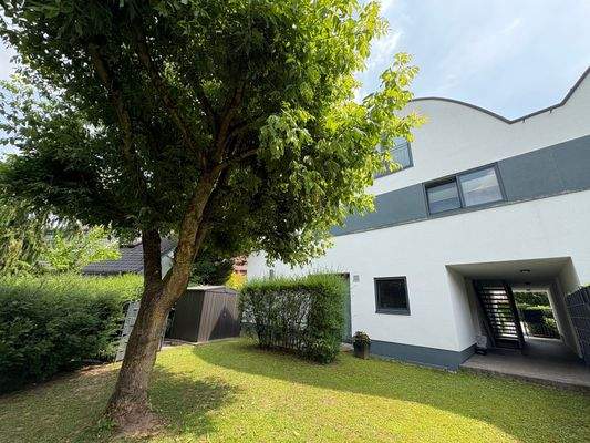 Rückansicht des Hauses