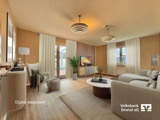 Visualisierung Wohn-/ Esszimmer