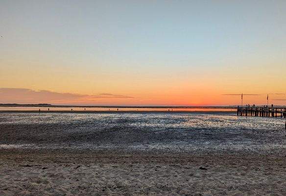 traumhafte Sonnenuntergänge direkt vor der Haustür