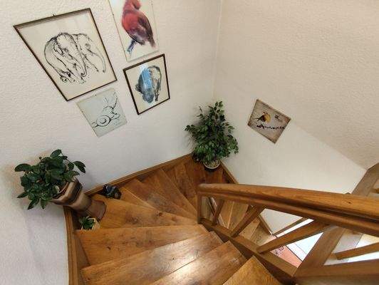 Echtholztreppe ins OG