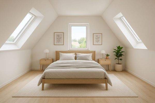 Schlafzimmer 2 Dachgeschoss (gestagede Version)