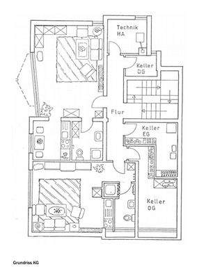 Grundriss KG möbliert