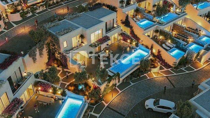 Real Estate with Private Pools and Sea Views in Girne