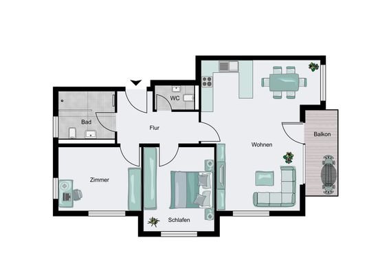 Wohnungsgrundriss
