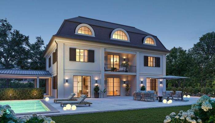 Bauprojekt Villa mit Pool.