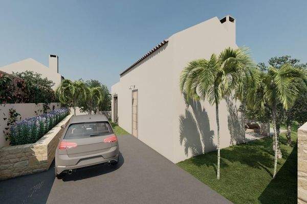 Kreta, Vamos: Projektresidenz mit Meerblick und Swimmingpool