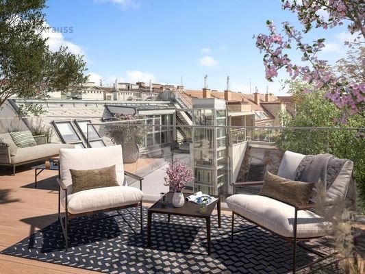 Dachterrasse mit Ausblick