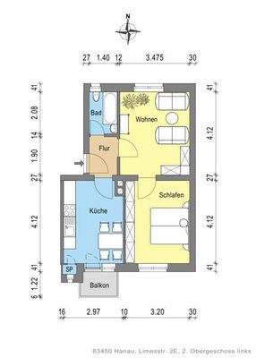 9 Grundriss mit Maßen