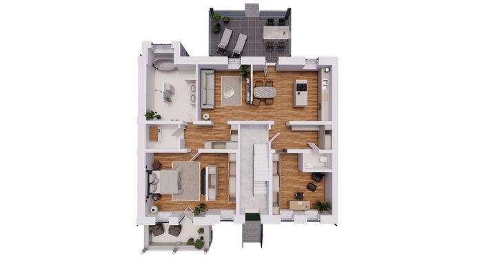 Variante 3-Zimmer-Wohnung