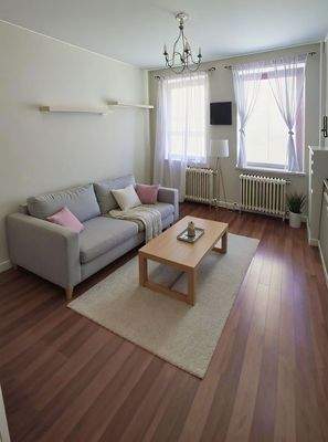 Wohnzimmer virtuel gestaged  - Lütt Immobilien - Kiel