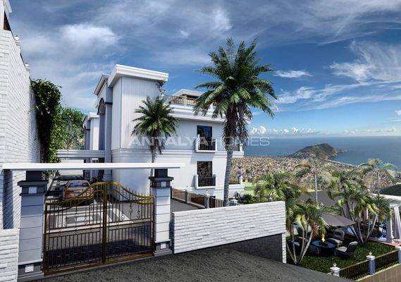 Sea and Nature-View Villas with Private Pool in in Alanya