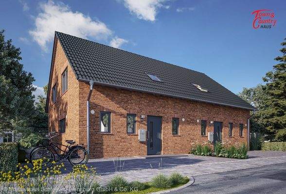 Ansicht Straße Klinkerfassade