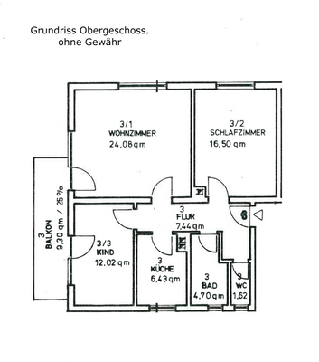 Grundriss OG WE3