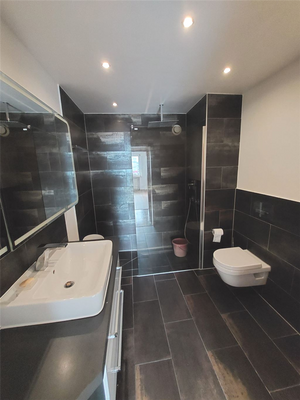 modernes Bad mit Dusche