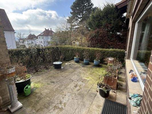 uneinsehbare Terrasse mit Südausrichtung