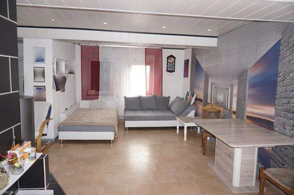 Blick zum  Wohnbereich