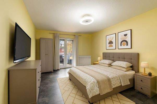 Schlafen virtuell möbliert