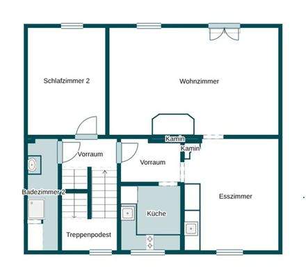 Grundriss Skizze 1.OG