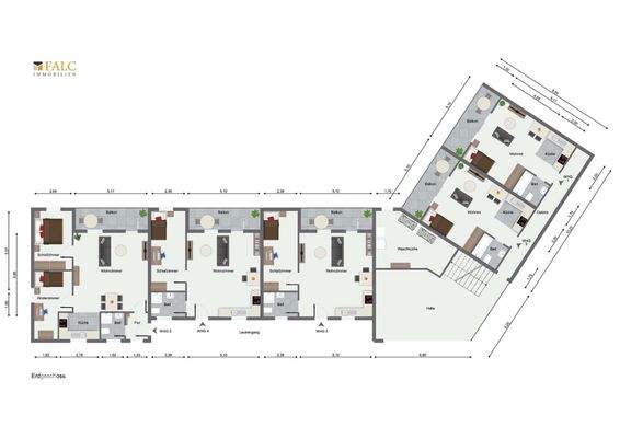 Grundriss Erdgeschoss 10 WE