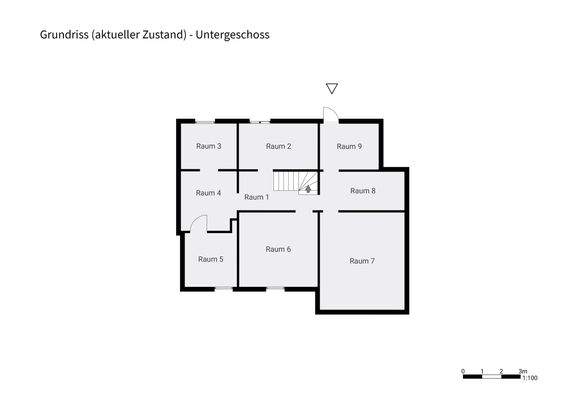 Grundriss - aktueller Zustand - UG