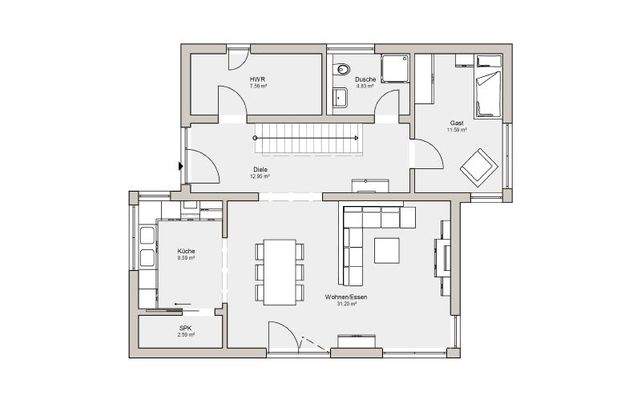 Grundriss Erdgeschoss