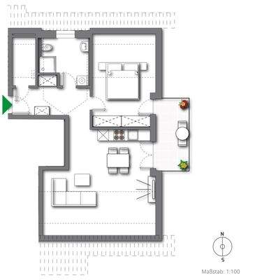 Grundriss W07 (kein Maßstab - Details können abweichen)