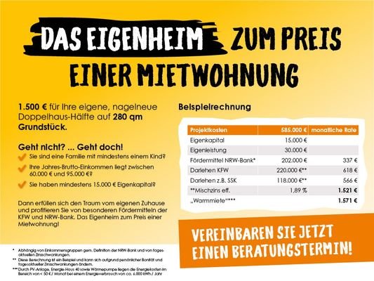 Beispielrechnung für einen Neubau 