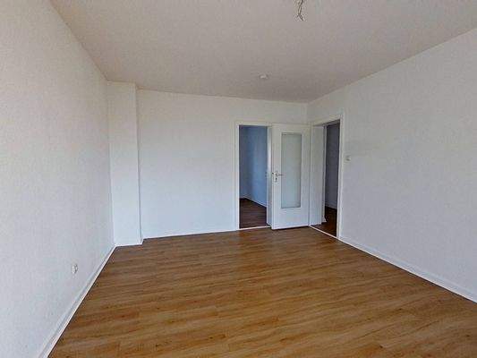 Ansicht II: Wohn- und Esszimmer