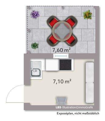Grundriss Gartenhaus rechts