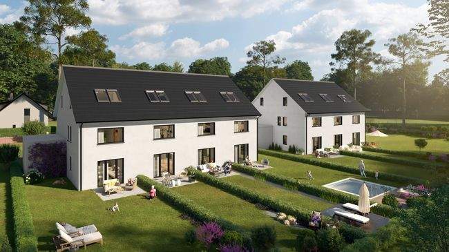 Modernes und hochwertiges Reihenendhaus