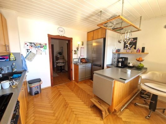 Küche, Gartenwohnung