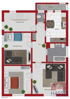 Obergeschoss Wohnung Nr 4