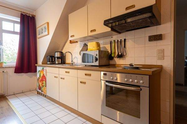 Einbauküche im Wohn-/Esszimmer