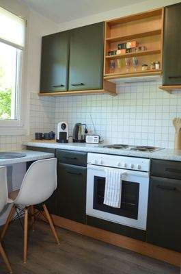 Küche mit Essttheke / Arbeitsplatz