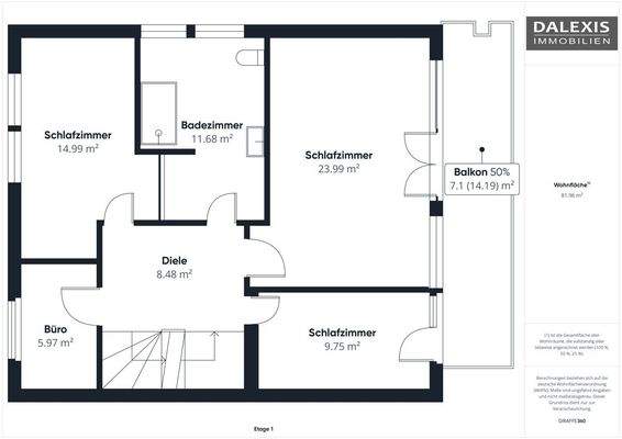 Grundriss Obergeschoss