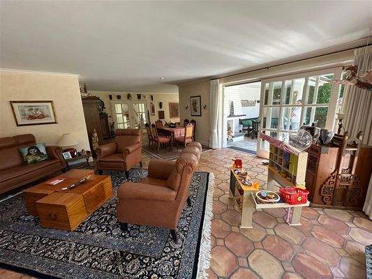 Blick aus dem Wohnzimmer