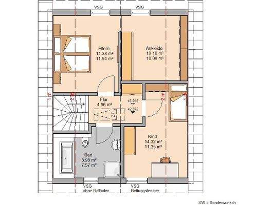 Grundriss Dachgeschoss