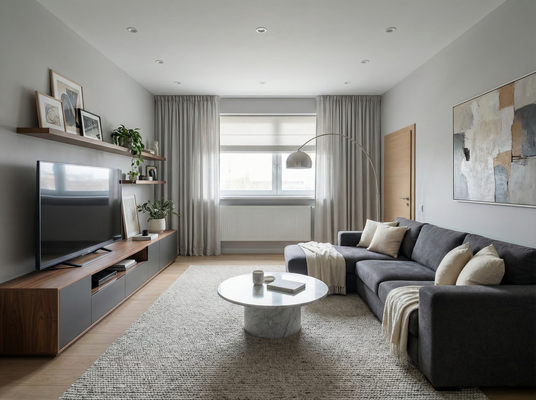 Wohnzimmer (KI-Visualisierung)