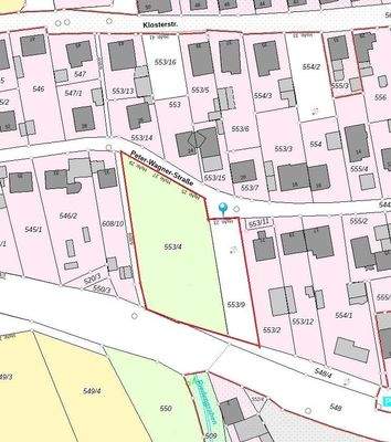 Lageplan des Grundstücks