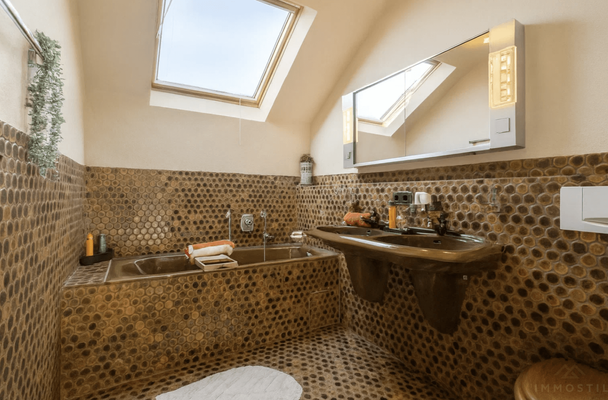 Badezimmer Beispeil ohne Holzdecke