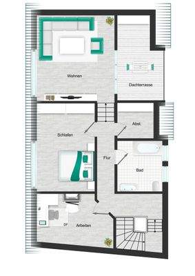 Grundriss Dachgeschoss 