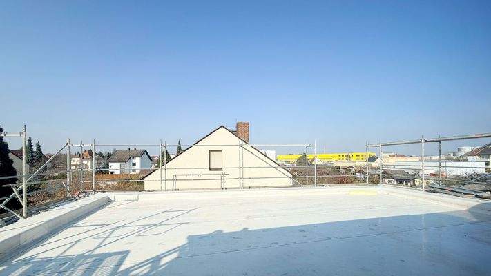 Blick auf die Dachterrasse