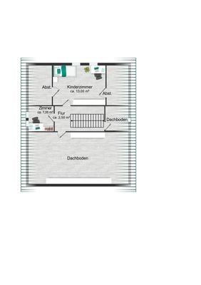 Dachgeschoss Grundriss
