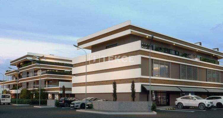 Apartments with a Pool on the Main Road in Antalya Aksu