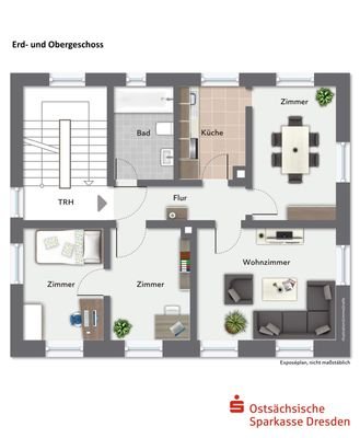 Grundriss möbliert