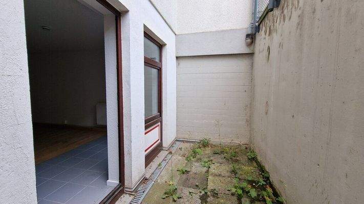 Freisitz vor dem Schlafzimmer