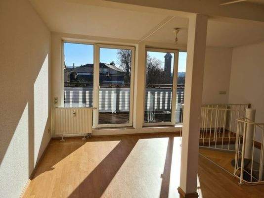 Galerie mit Blick auf den Balkon