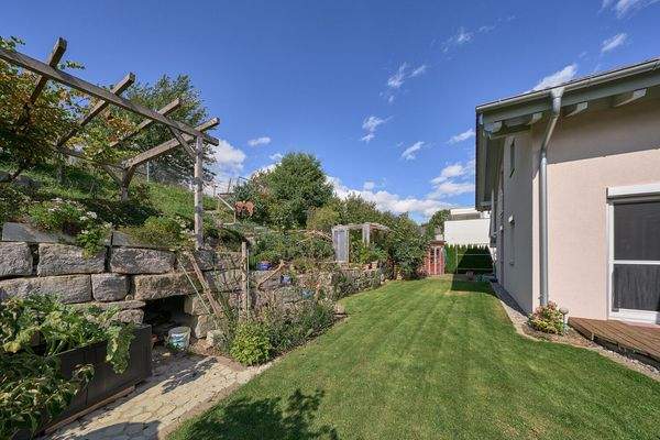 Terrassierter Gartenteil