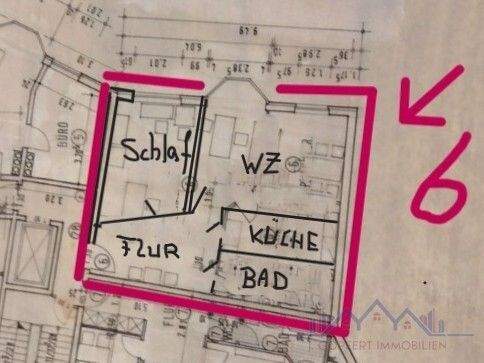 Grundriss WG 6 ehemaliges Büro 