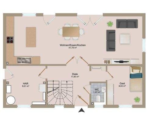 Grundriss Erdgeschoss